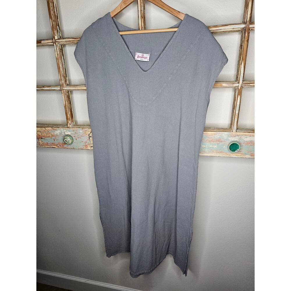 Cotton Ways Grey Sleeveless Dress ladies size 2 / Large/ Xlarge